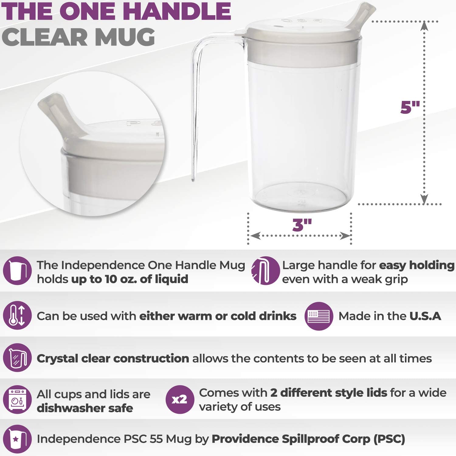 Kennedy Cup 3-Pack or 25-Pack - Providence Spillproof Container
